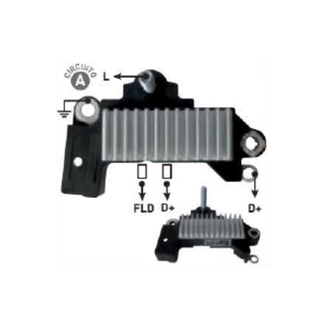 REGULADOR DE VOLTAJE TIPO INDIEL 12V