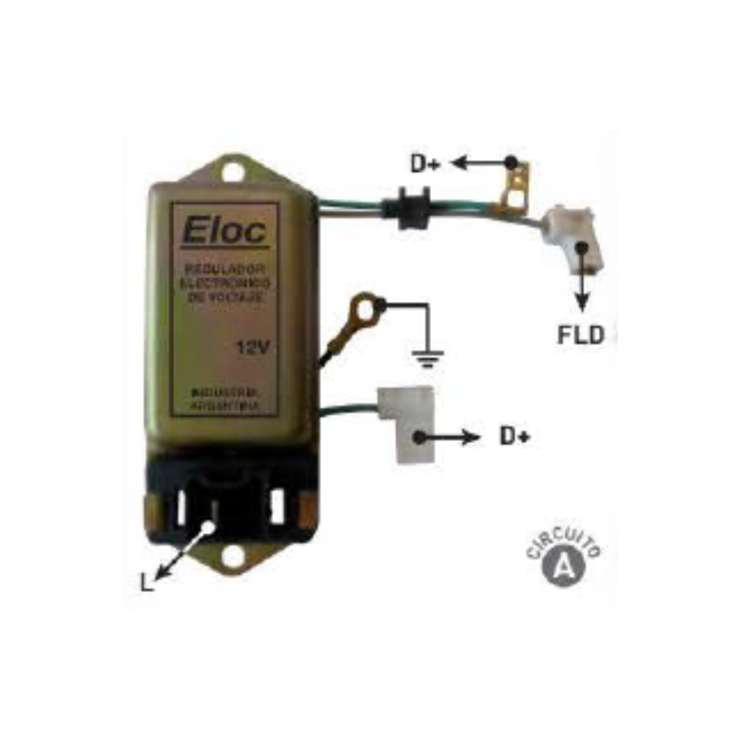 REGULADOR DE VOLTAJE TIPO INDIEL 12V