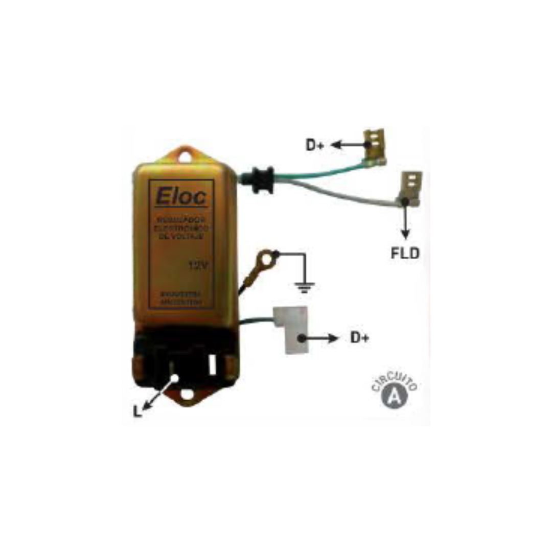 REGULADOR DE VOLTAJE TIPO INDIEL 12V