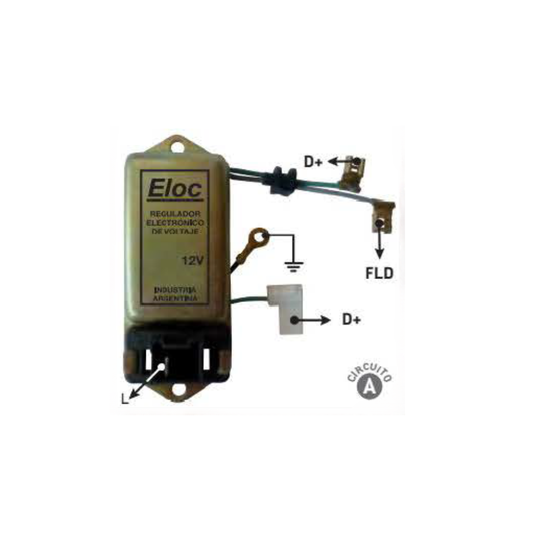 REGULADOR DE VOLTAJE TIPO INDIEL 12V