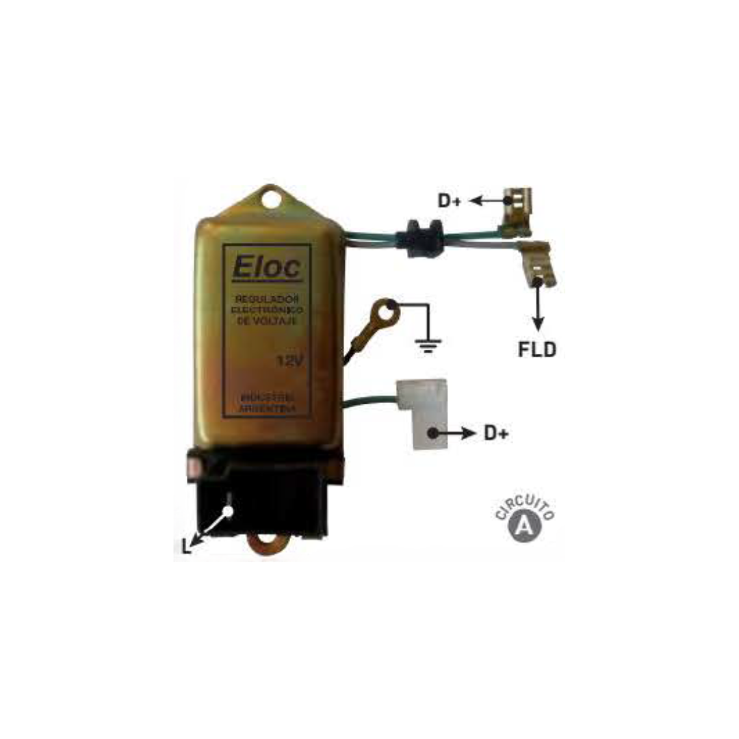 REGULADOR DE VOLTAJE TIPO INDIEL 12V