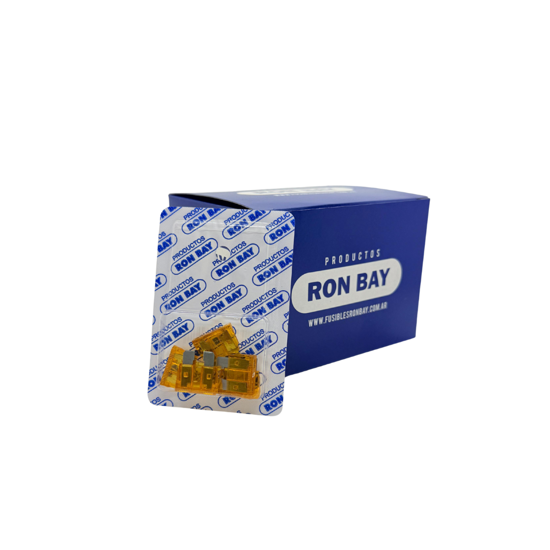 FUSIBLE FICHA 5 AMP. CAJA X 20 BLISTER DE 5 UNIDADES (CAJA CERRADA)