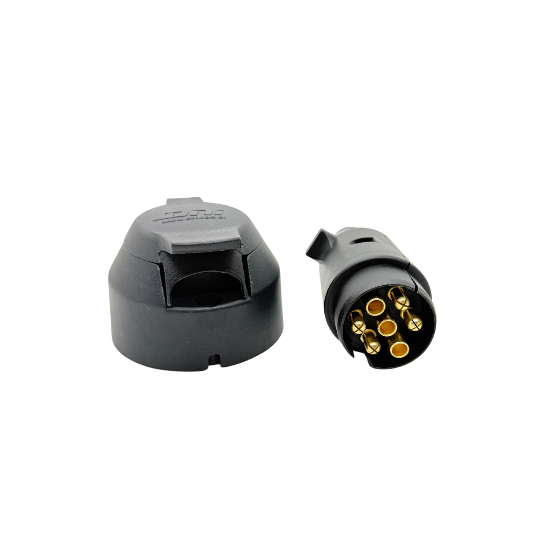 ENCHUFE PARA TRAILER 12V-7 VIAS PLASTICO JUEGO COMPLETO