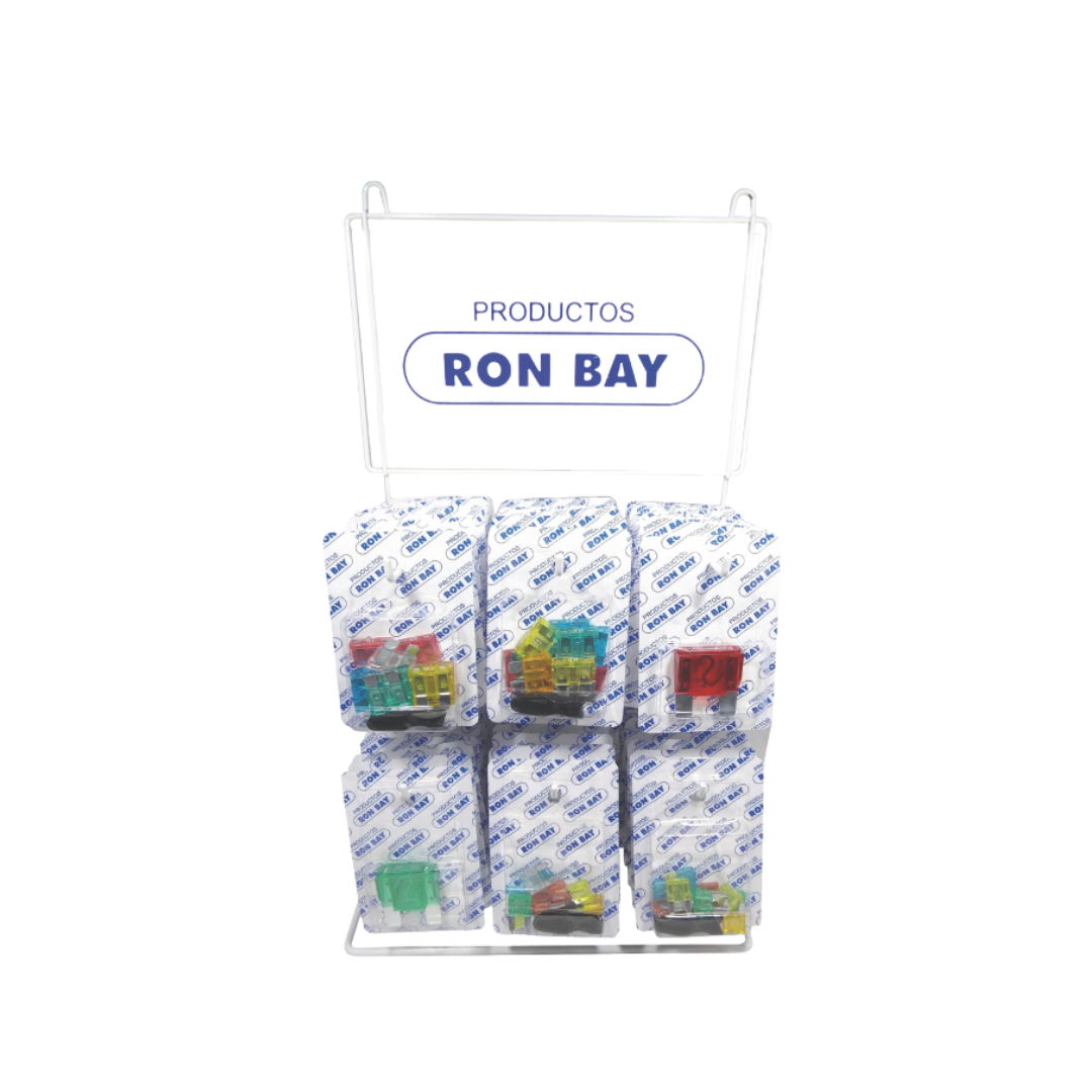EXHIBIDOR CON 65 BLISTER (FICHA, MINI-FICHA, MAXI FICHA)