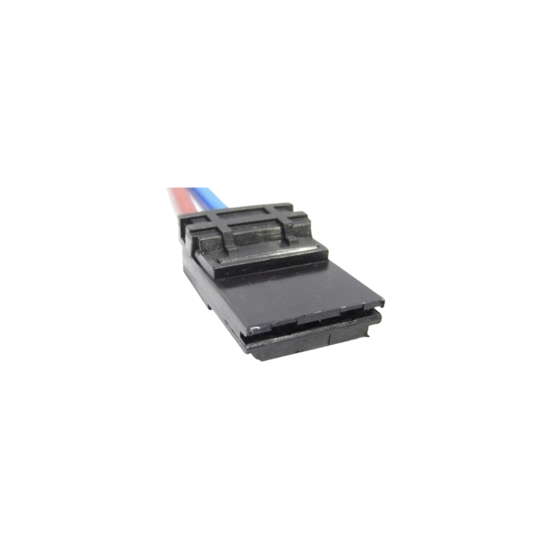 FICHA 2 VIAS MACHO NEGRA PARA LLAVE DE CONTACTO (RENAULT)