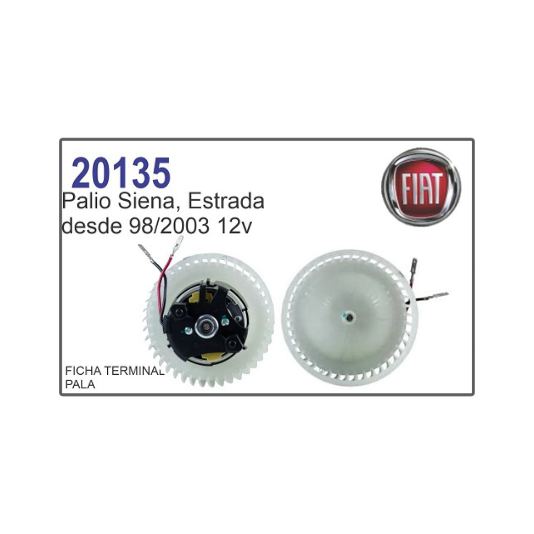 MOTOR SOPLADOR CALEFACCION FIAT PALIO SIENA STRADA 12V