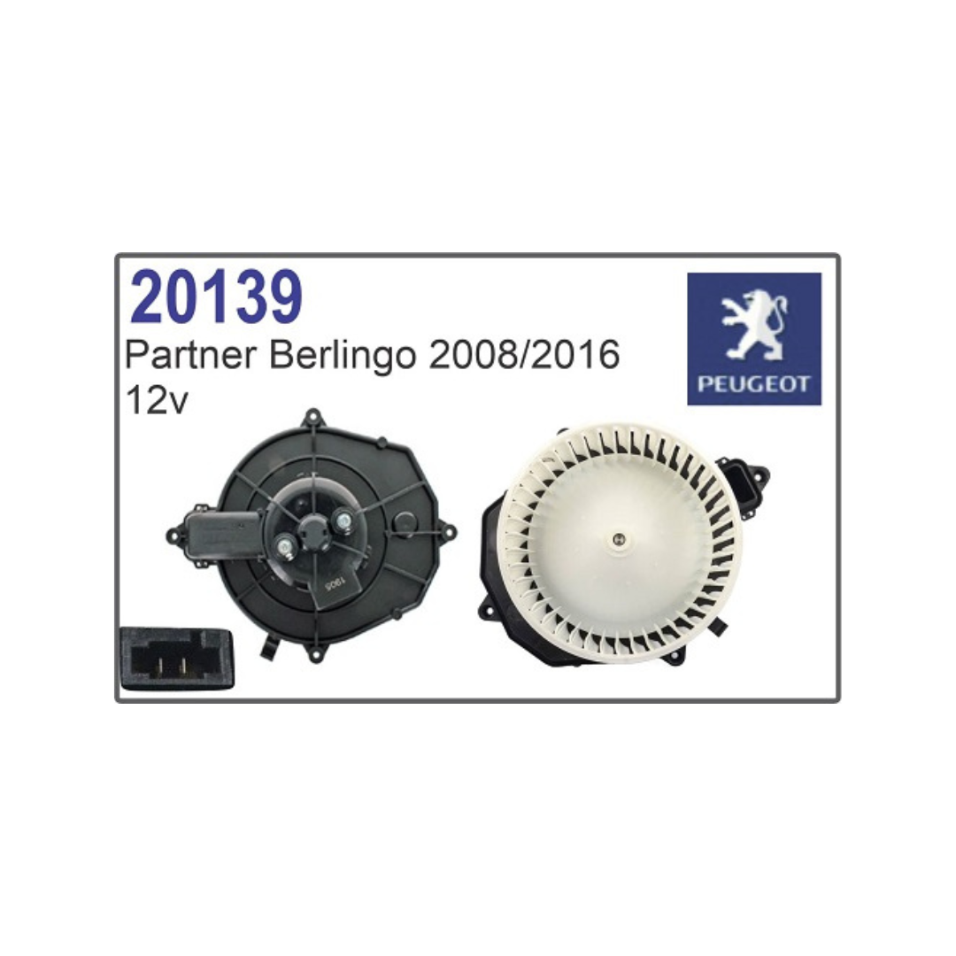 MOTOR SOPLADOR CALEFACCION PEUGEOT PARTNER CITROEN BERLINGO DESDE 2008 HASTA 2016