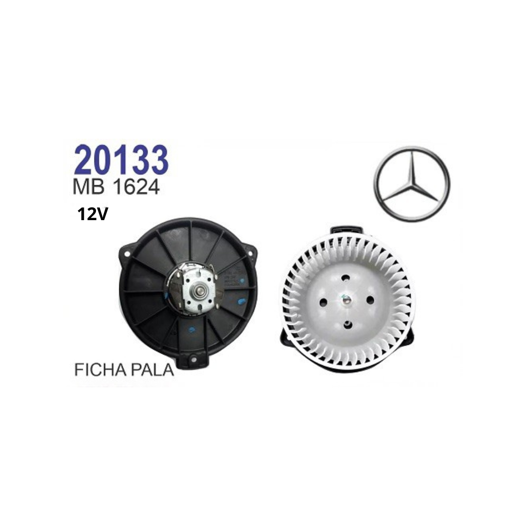 MOTOR SOPLADOR CALEFACCION MERCEDES BENZ AXOR  ATEGO 1624 12V