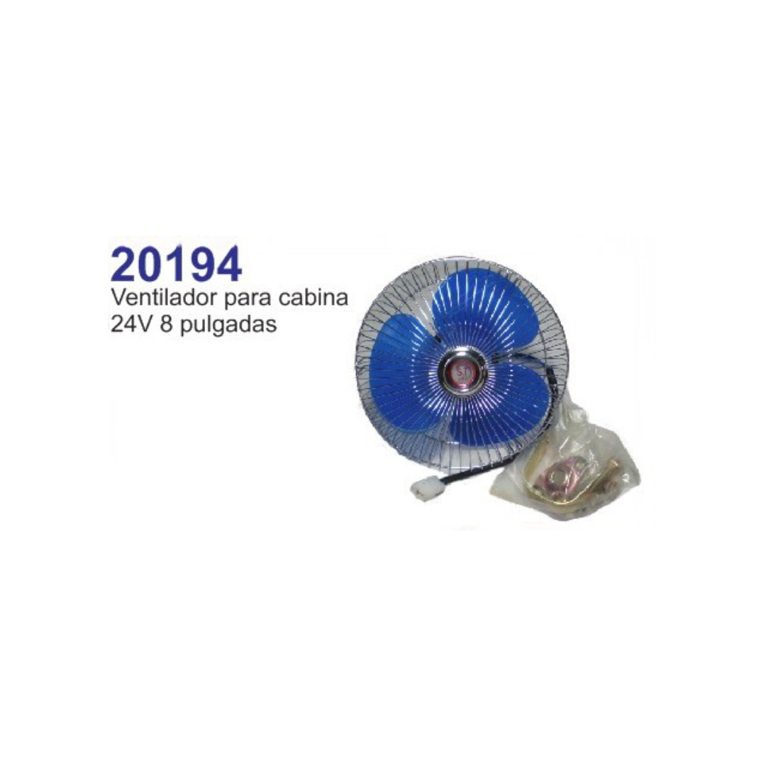 VENTILADOR PARA CABINA 24V 8 PULGADAS