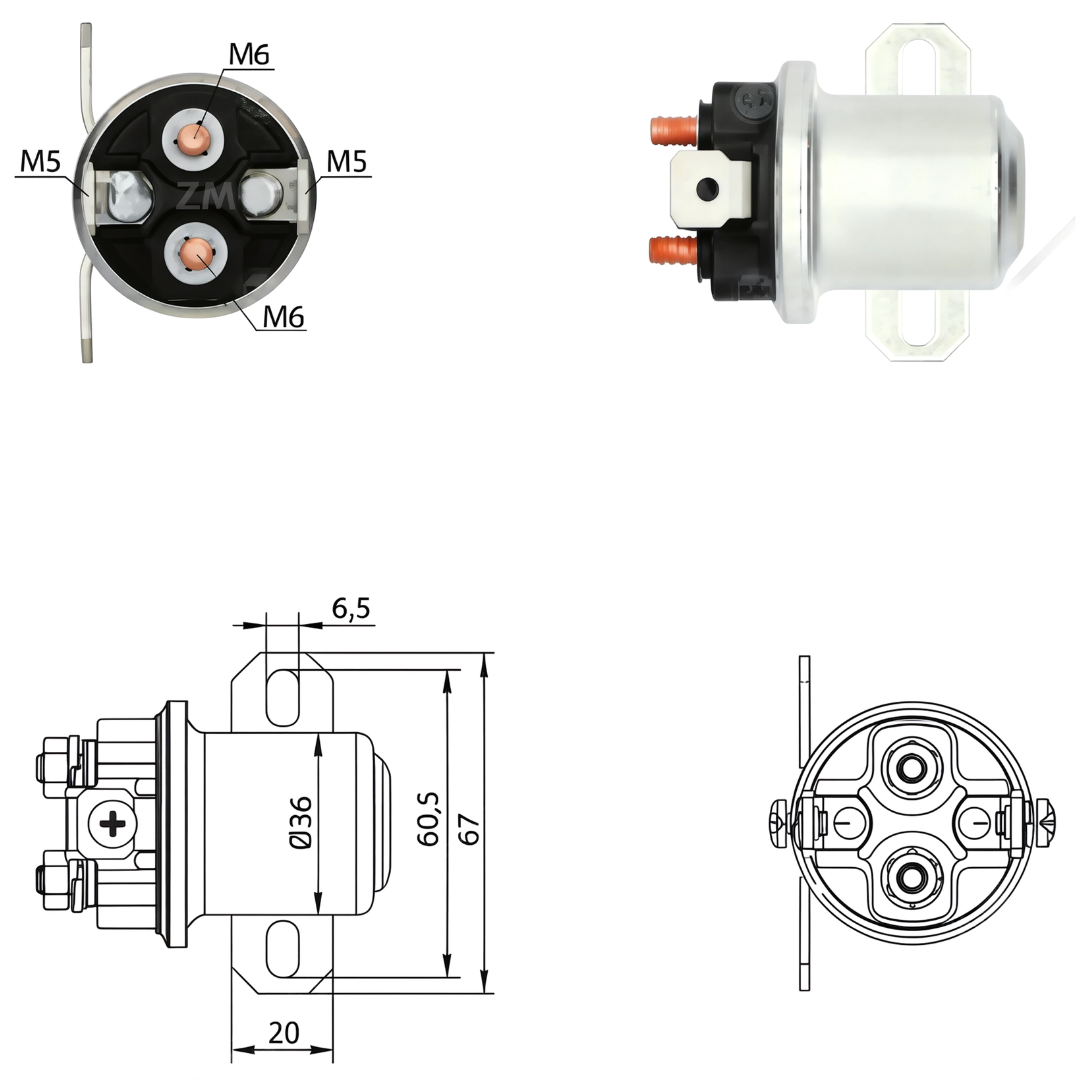 SOLENOIDE ZM NUEVO 24V