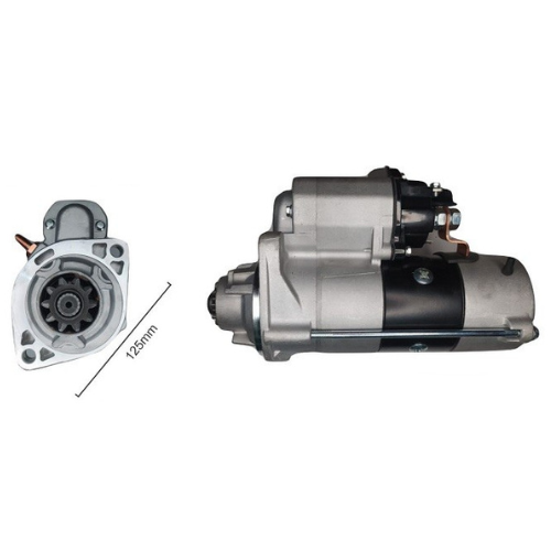 MOTOR DE ARRANQUE DENSO PAUNY 230 CUMMINS 12V 10D 2.7KW (Reemplazo 10175)