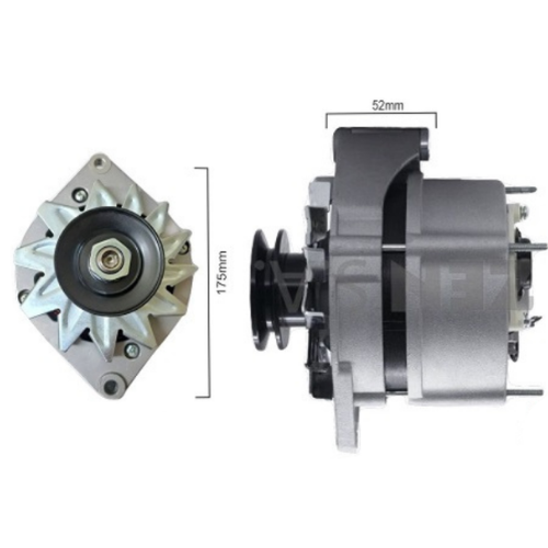ALTERNADOR BOSCH 12V 60A FIAT 147 DUNA UNO FIORINO 1PK