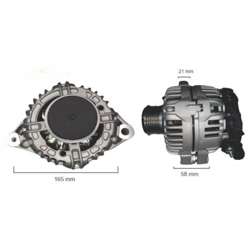 ALTERNADOR BOSCH 12V 80A TOYOTA HILUX DESDE 2005 HASTA 2015 4 PINES
