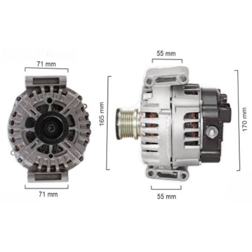ALTERNADOR VALEO 12V 250A MERCEDES BENZ SPRINTER PATA CRUZADA