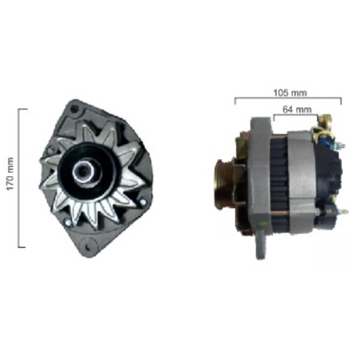 ALTERNADOR VALEO 12V 70A RENAULT R-18 TRAFIC