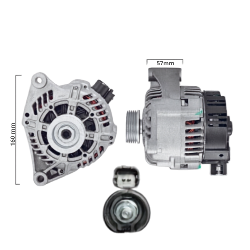ALTERNADOR VALEO 12V 85A PEUGEOT PARTNER 206 5PK
